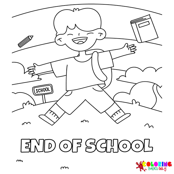 16 End of School Coloring Pages - ColoringPagesOnly.com