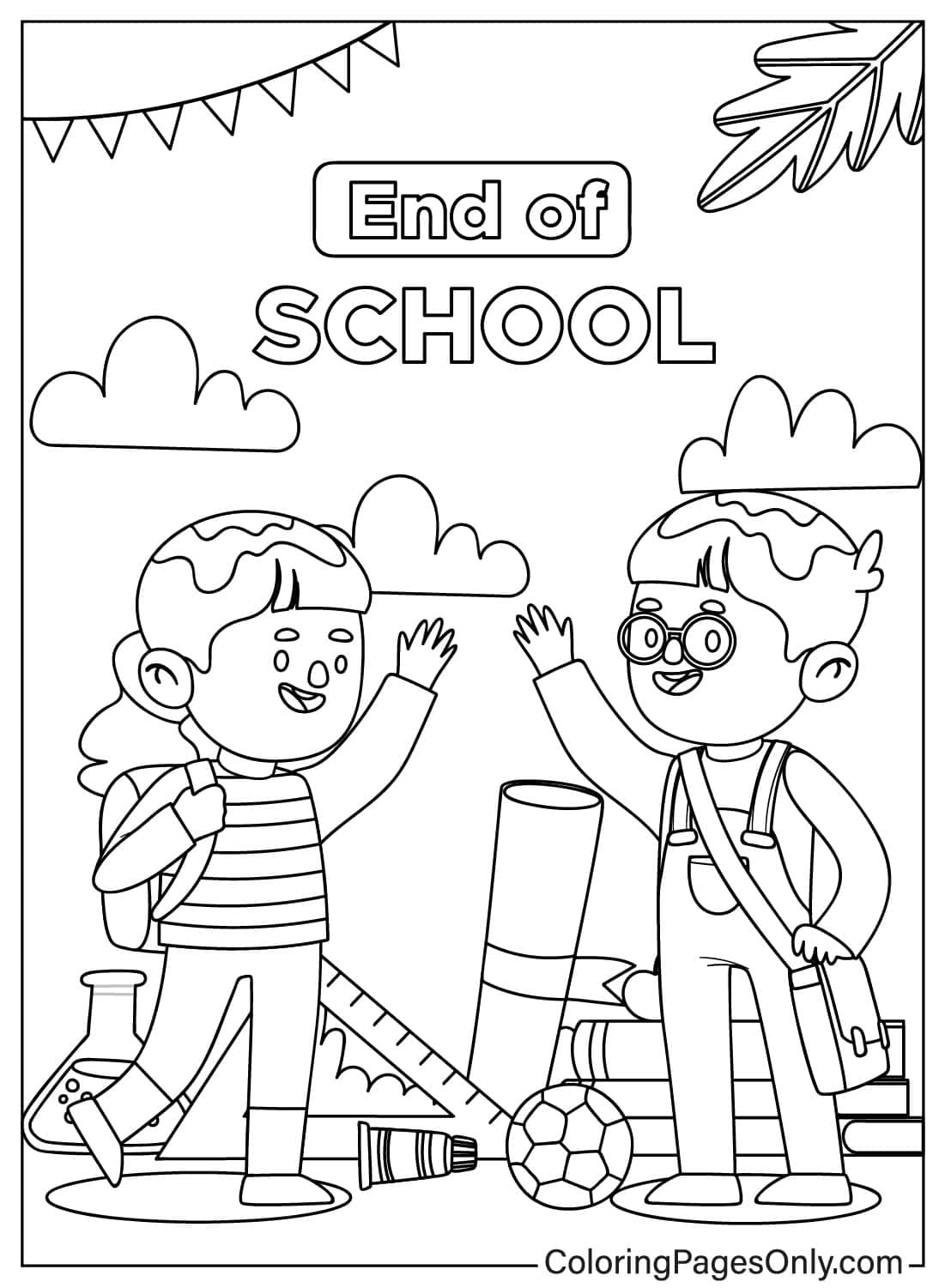16 End Of School Coloring Pages Free Printable PDF 16 End Of School Coloring Pages Free Printable PDF