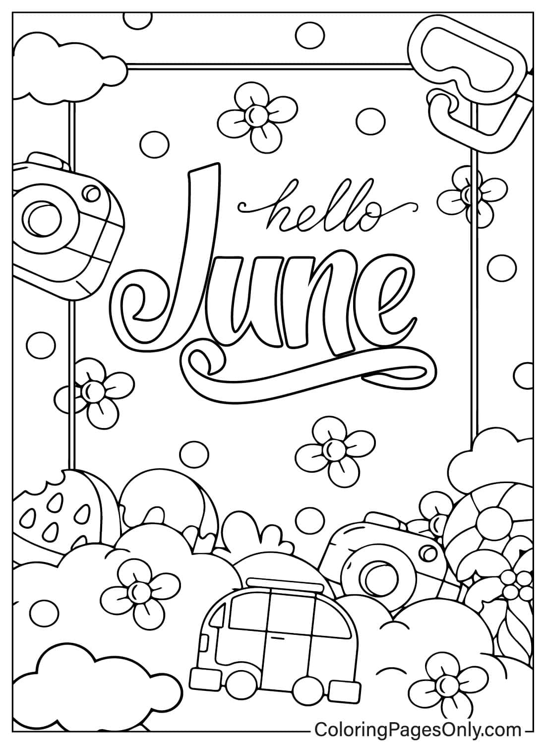 مرحبا يونيو لطيف من يونيو