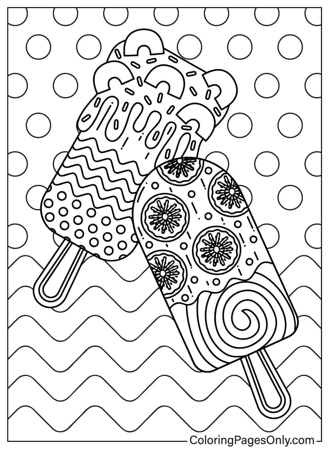 45 Popsicle Coloring Pages - ColoringPagesOnly.com