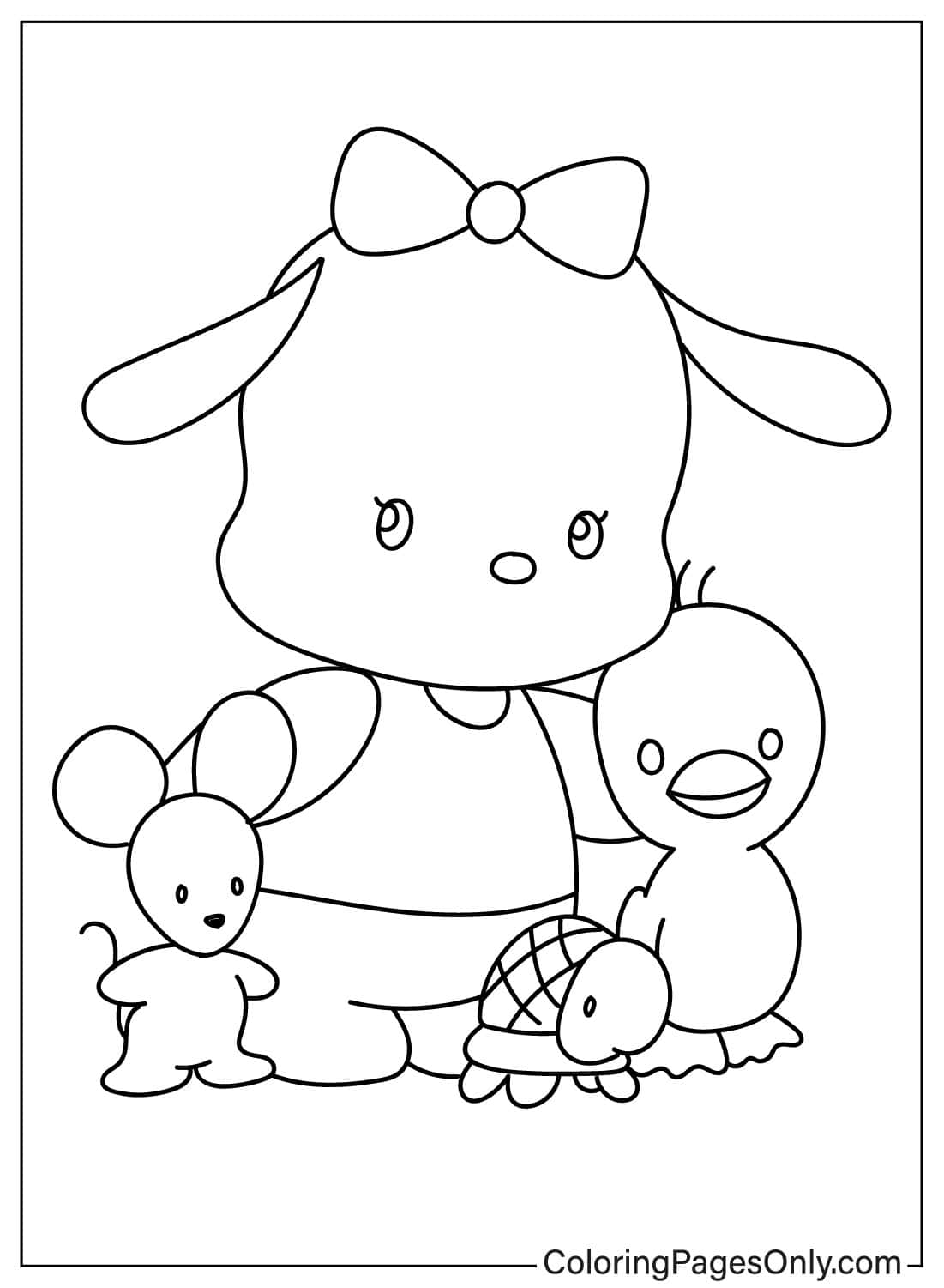 Pochammi and Friends - Free Printable Coloring Pages