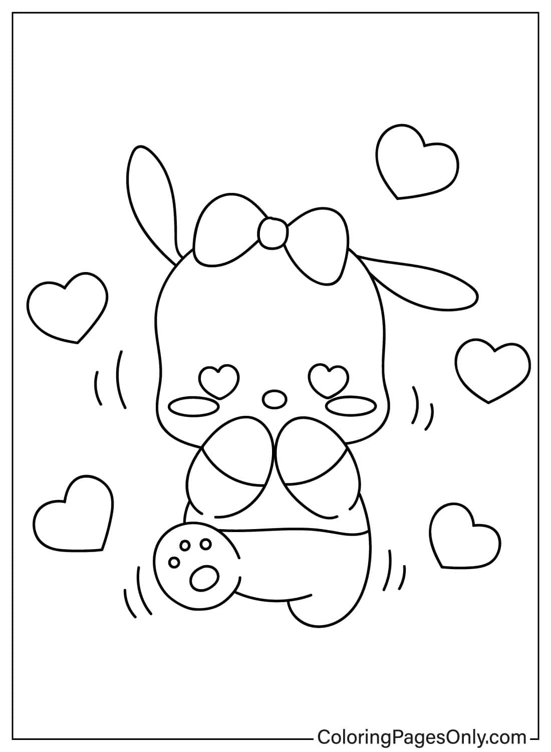 Pochammi and the Heart - Free Printable Coloring Pages