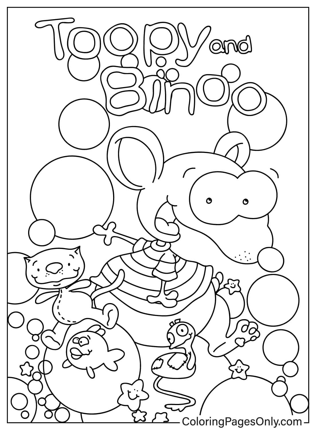 Poster from Toopy and Binoo the Movie - Free Printable Coloring Pages