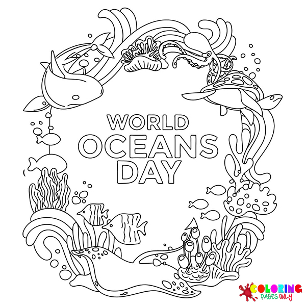 16 World Oceans Day Coloring Pages - ColoringPagesOnly.com