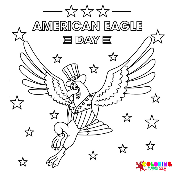 American Eagle Day Coloring Pages