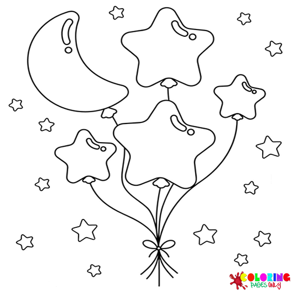 Balloon Coloring Pages