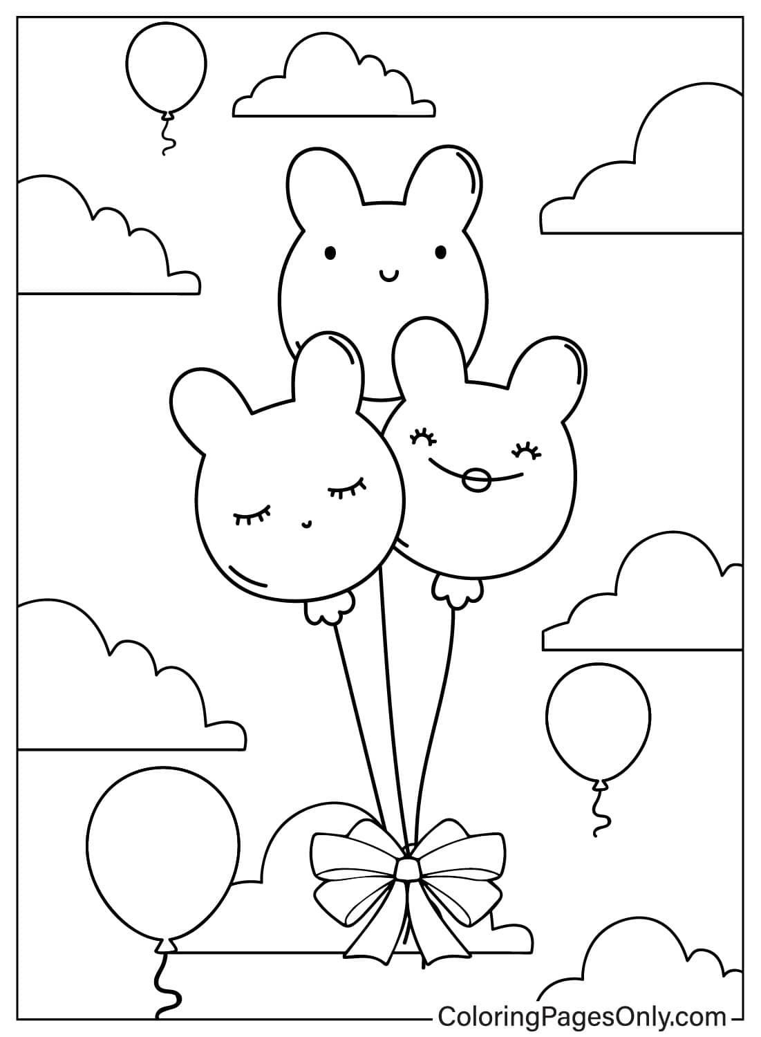 Coloring Pages Of Balloons Printable