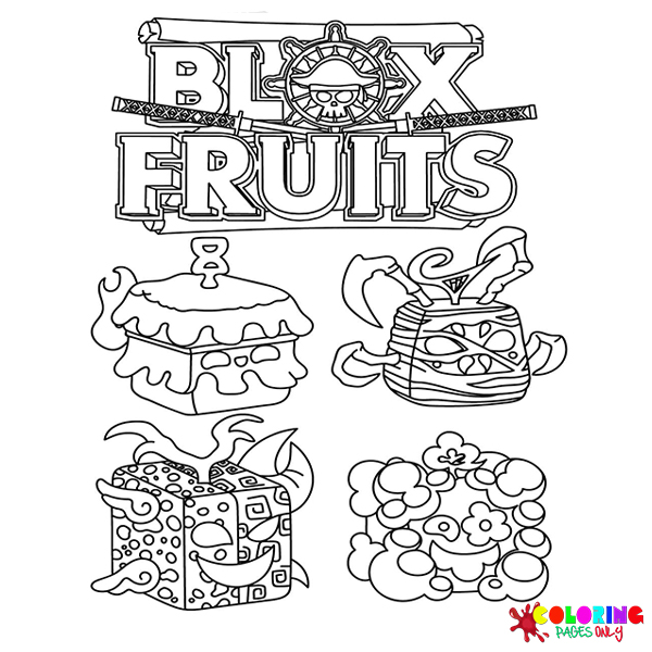 Blox Fruits Coloring Pages