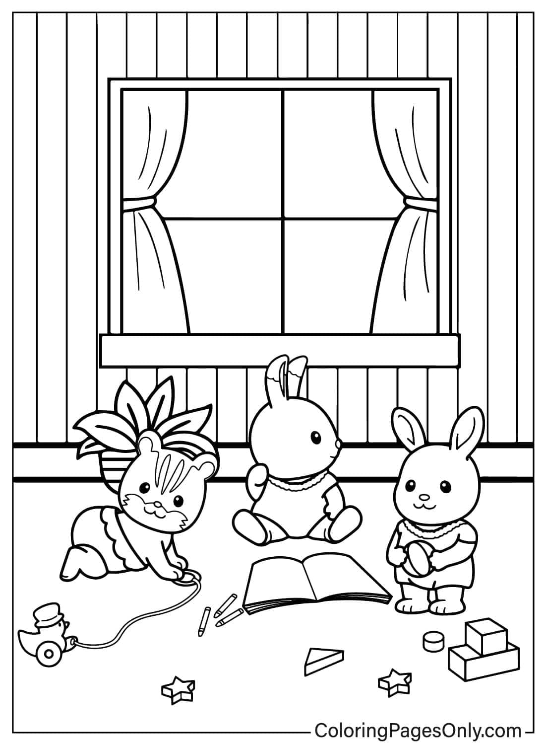 Calico Critters play games - Free Printable Coloring Pages