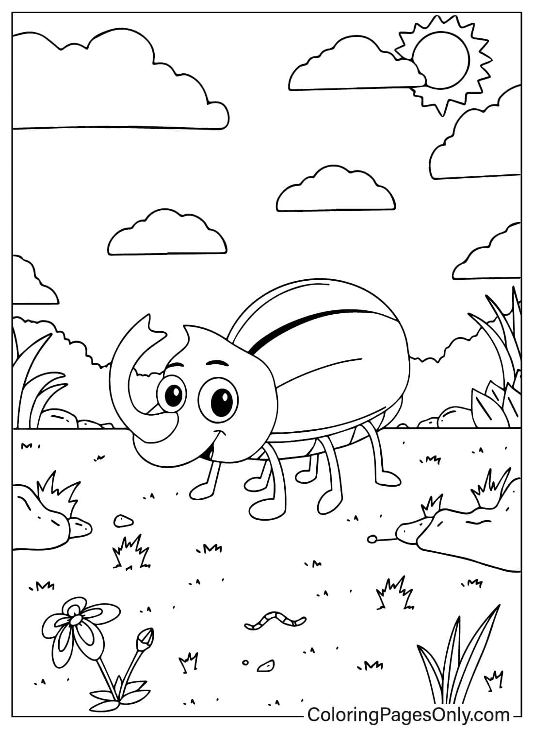 50 Bugs Coloring Pages - ColoringPagesOnly.com