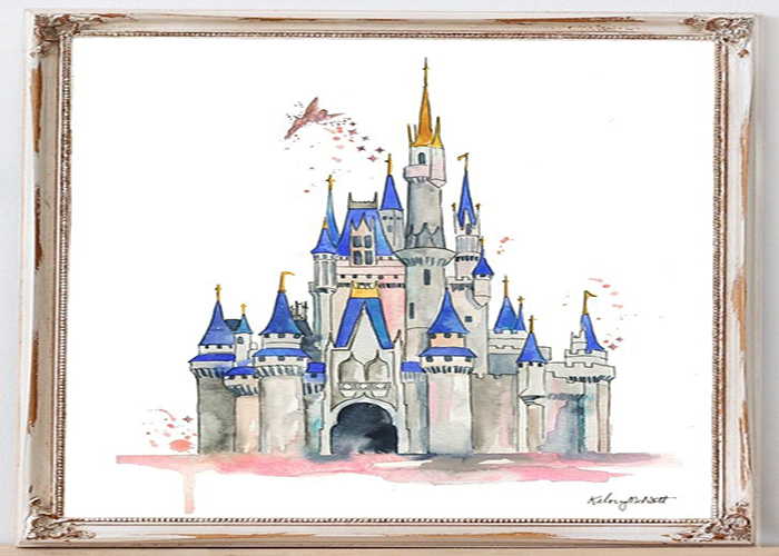 Castle coloring pages craft esty 5