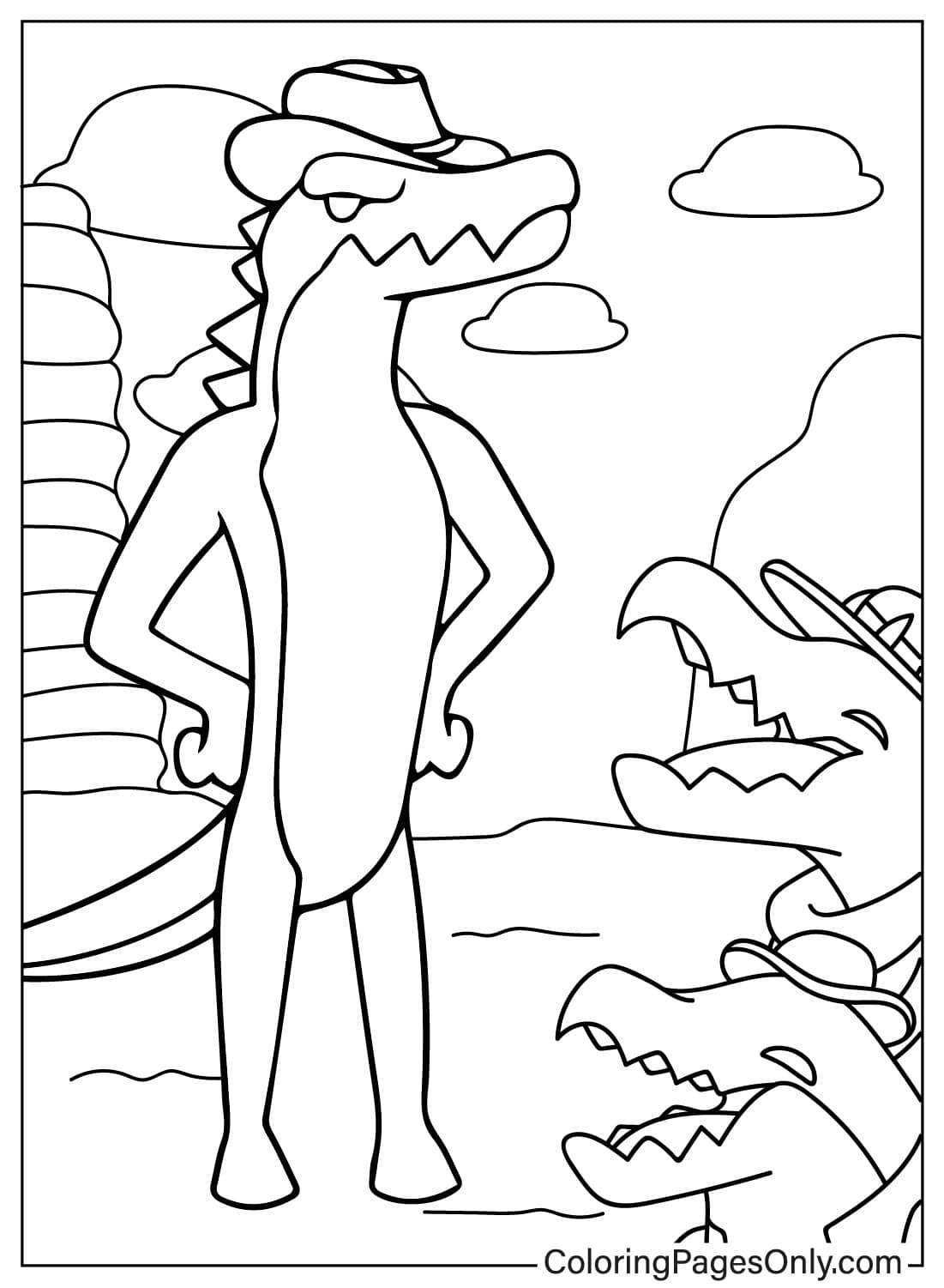 Chad and Max Look at Gummigoo - Free Printable Coloring Pages