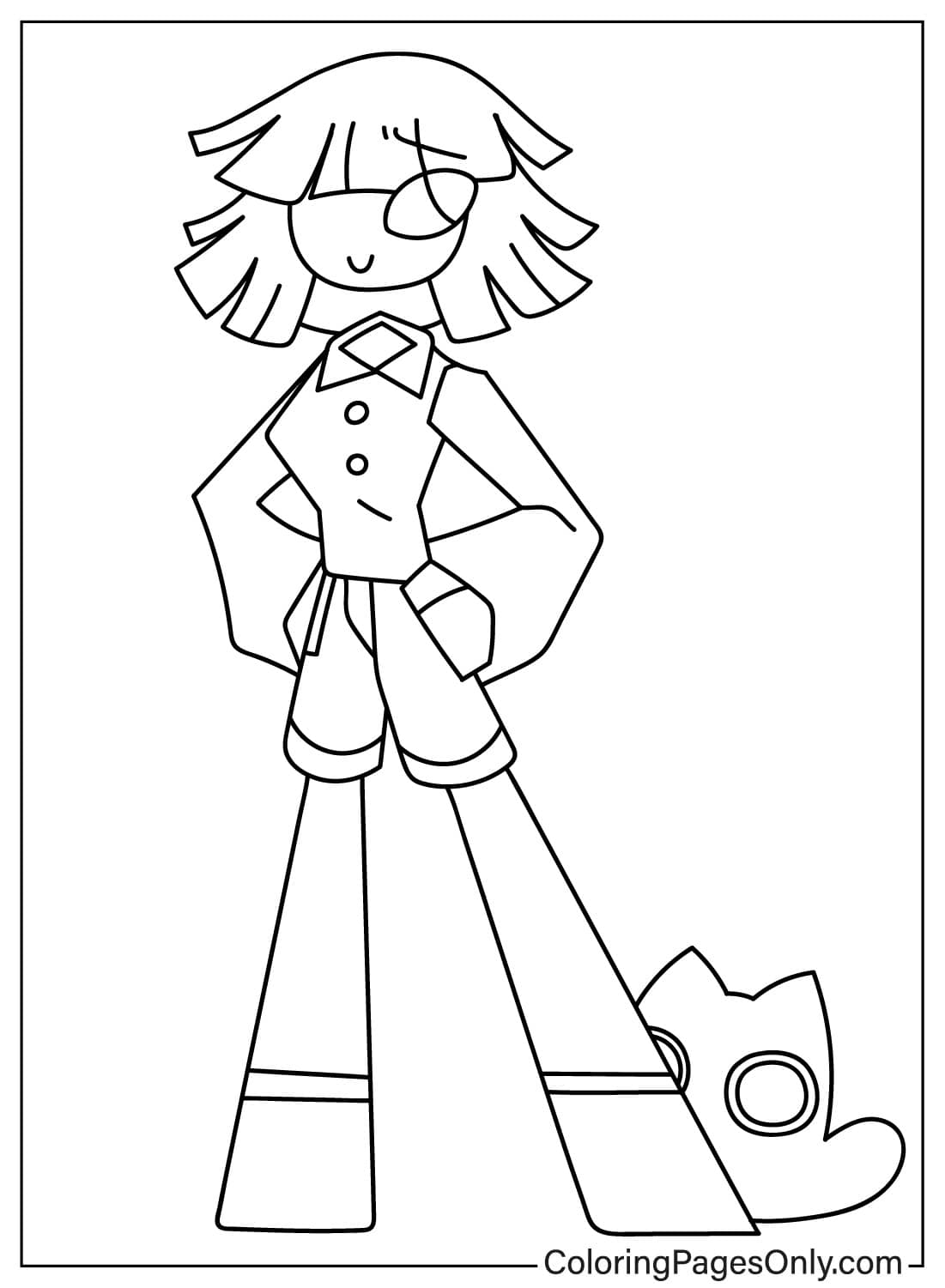 Miss Circle Free Printable Coloring Pages