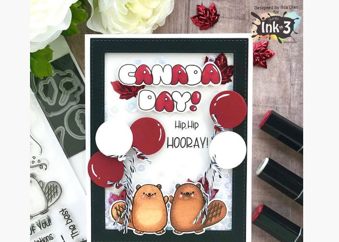 Creating Canada Day Greeting Cards ilovedoingallthingscrafty com