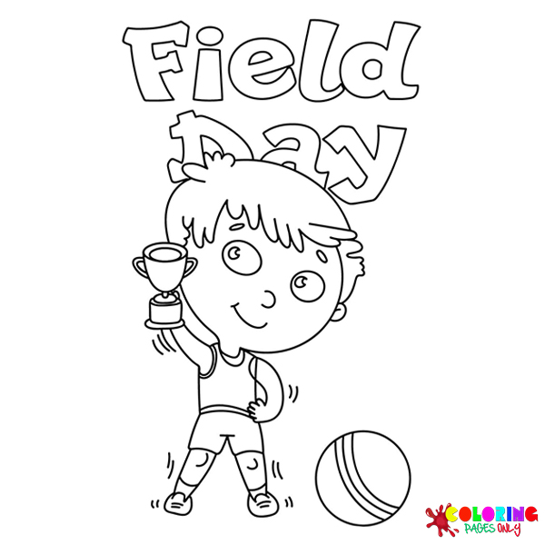 Field Day Coloring Pages