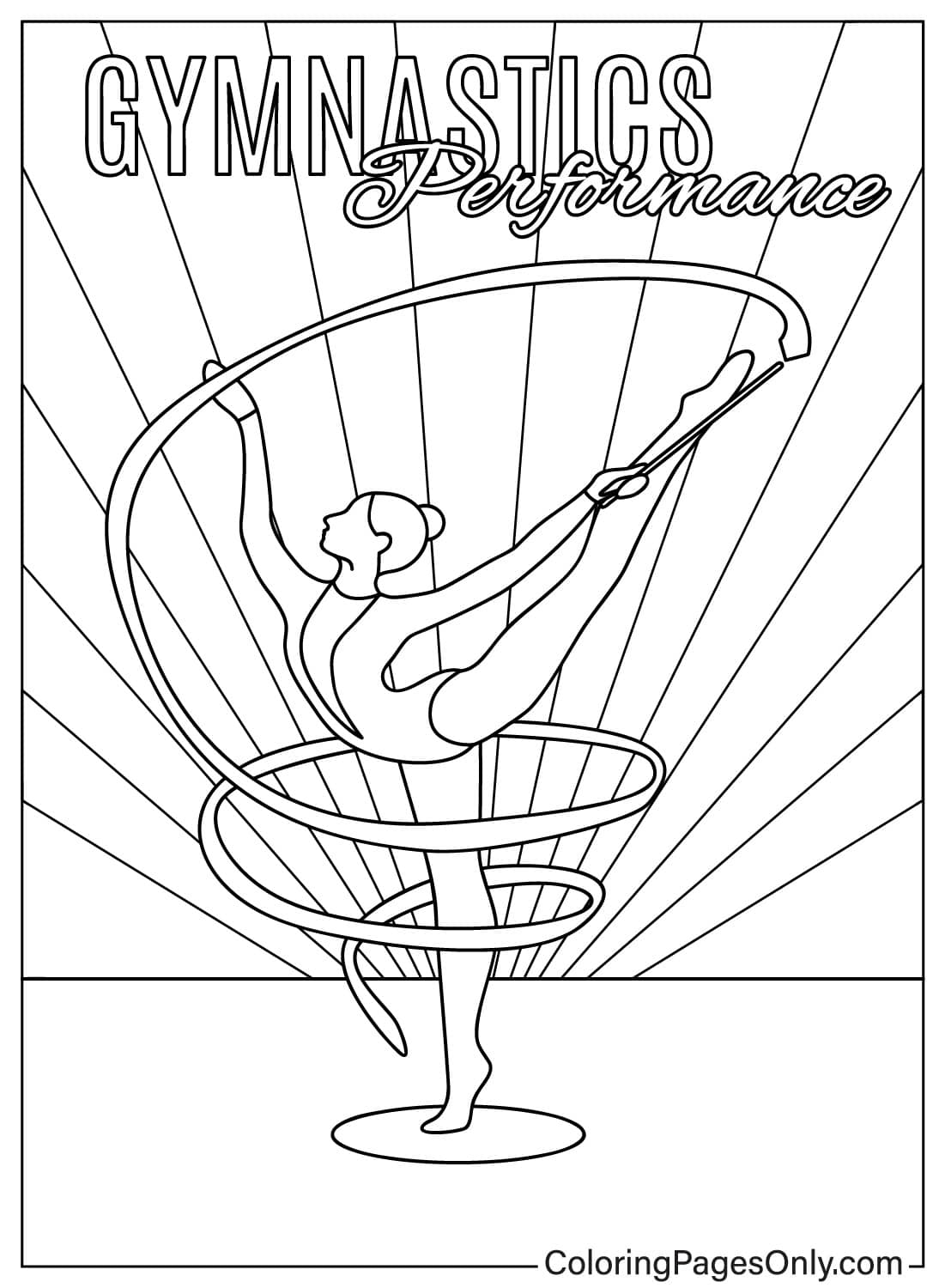 Coloring Pages Of Gymnastics