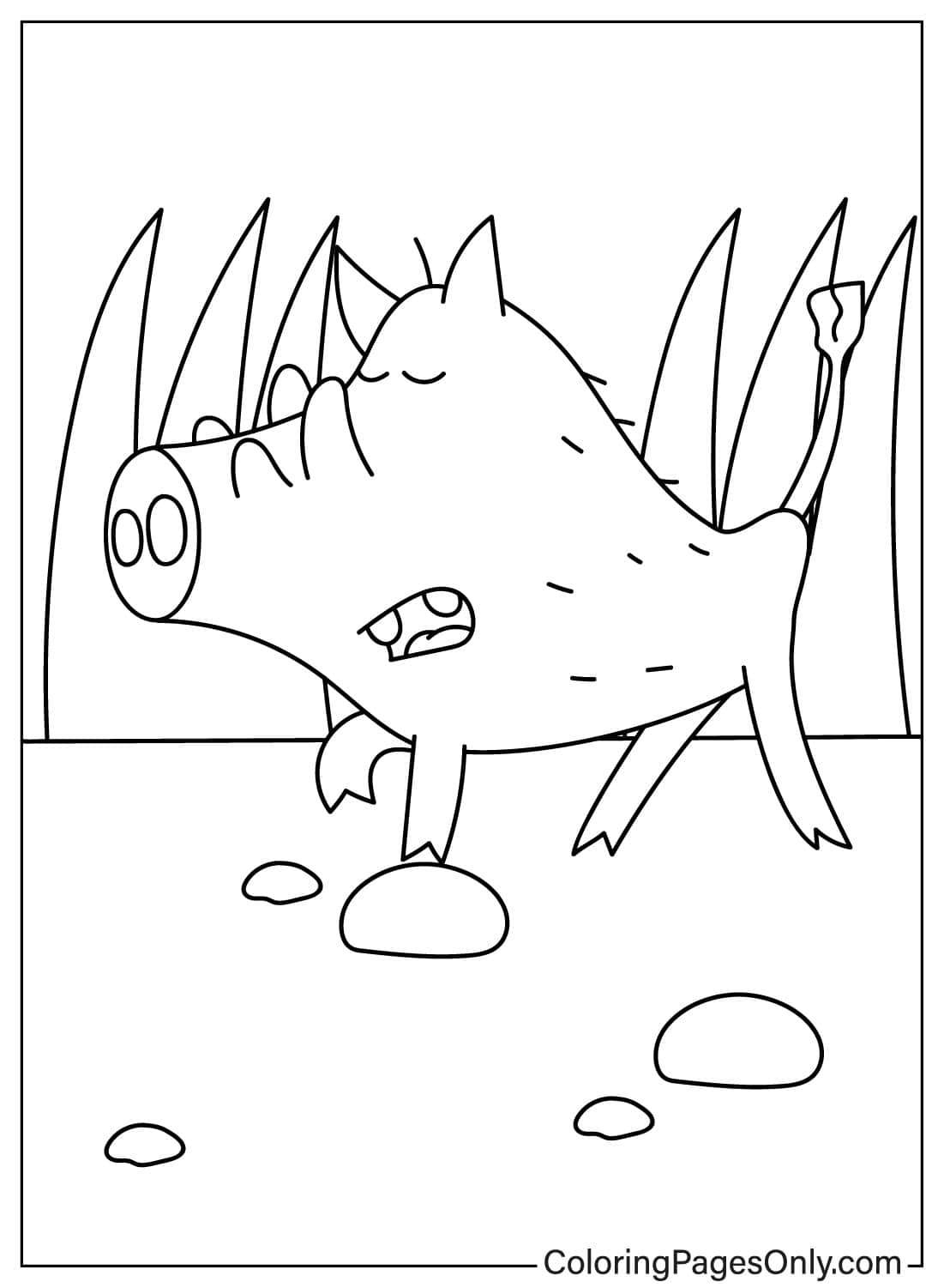 Herbert the Warthog Free Printable Coloring Pages