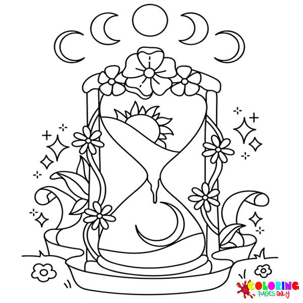 Hourglass Coloring Pages