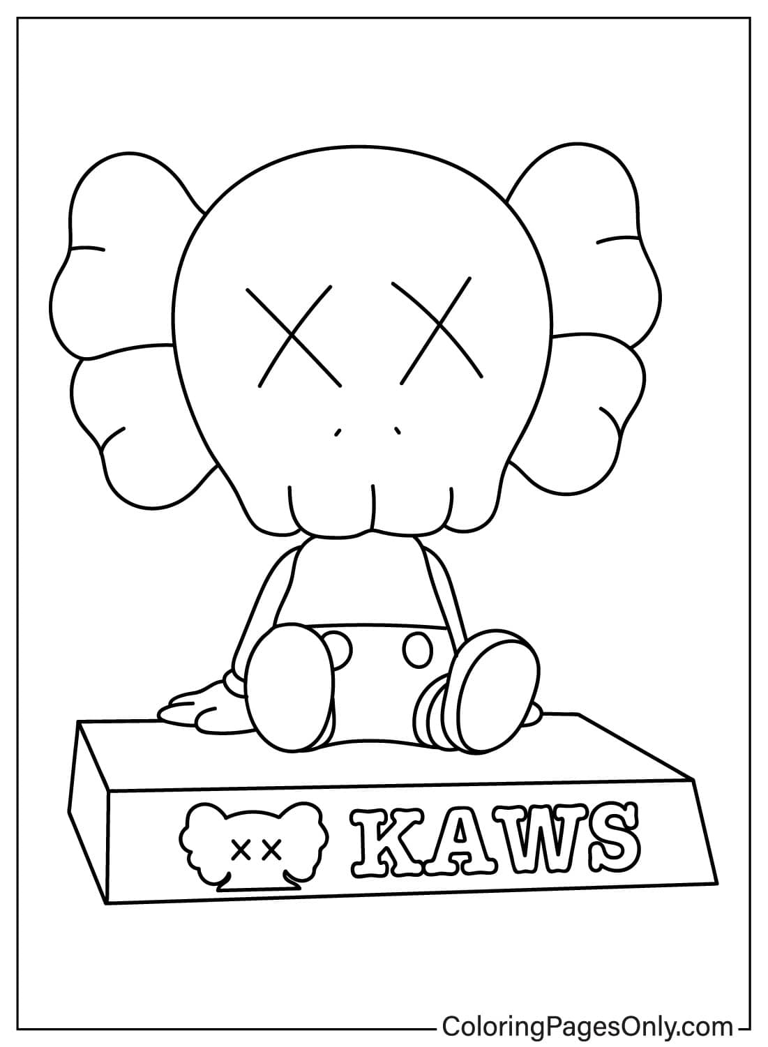 KAWS Baby - Free Printable Coloring Pages