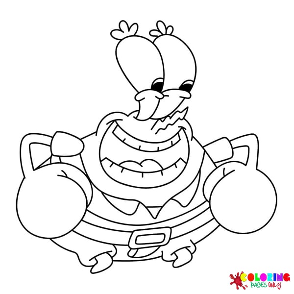 Mr. Krabs Coloring Pages