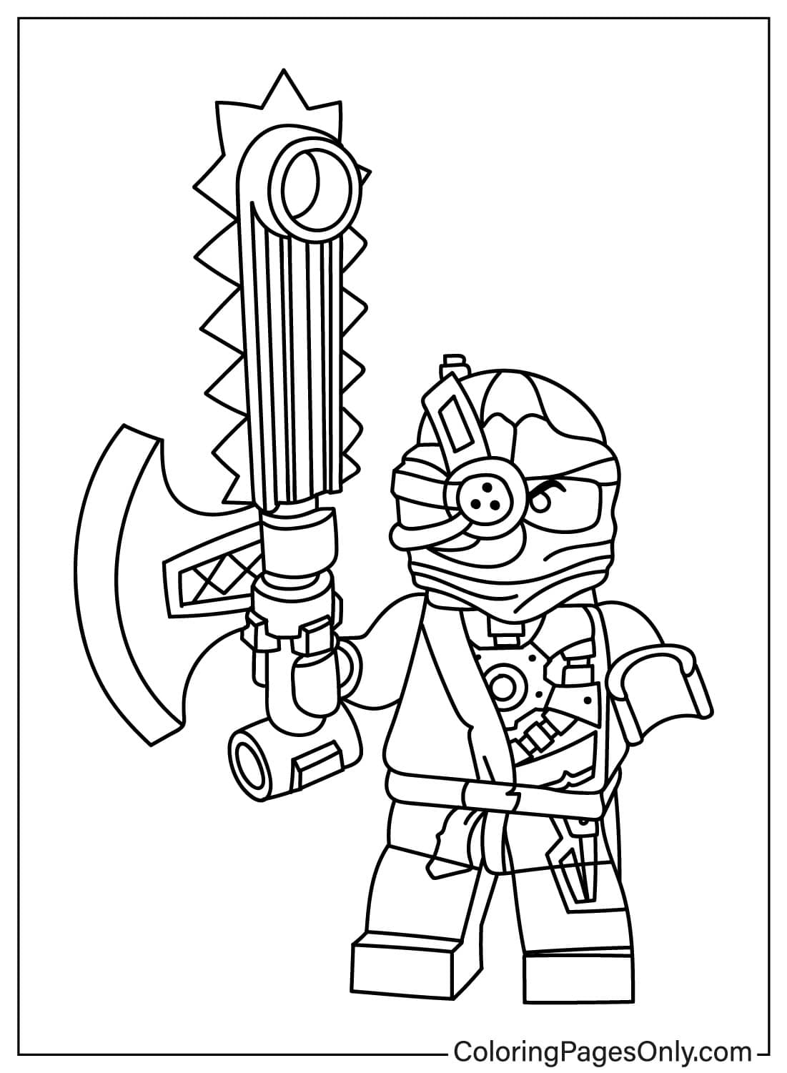 Coloriages Personnages Lego Ninjago 9574 Lloyd ZX Brickipedia The