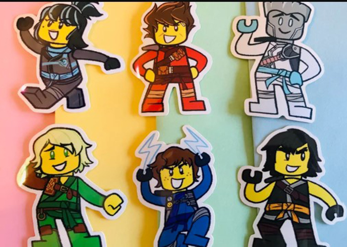 Ninjago coloring pages craft esty 1