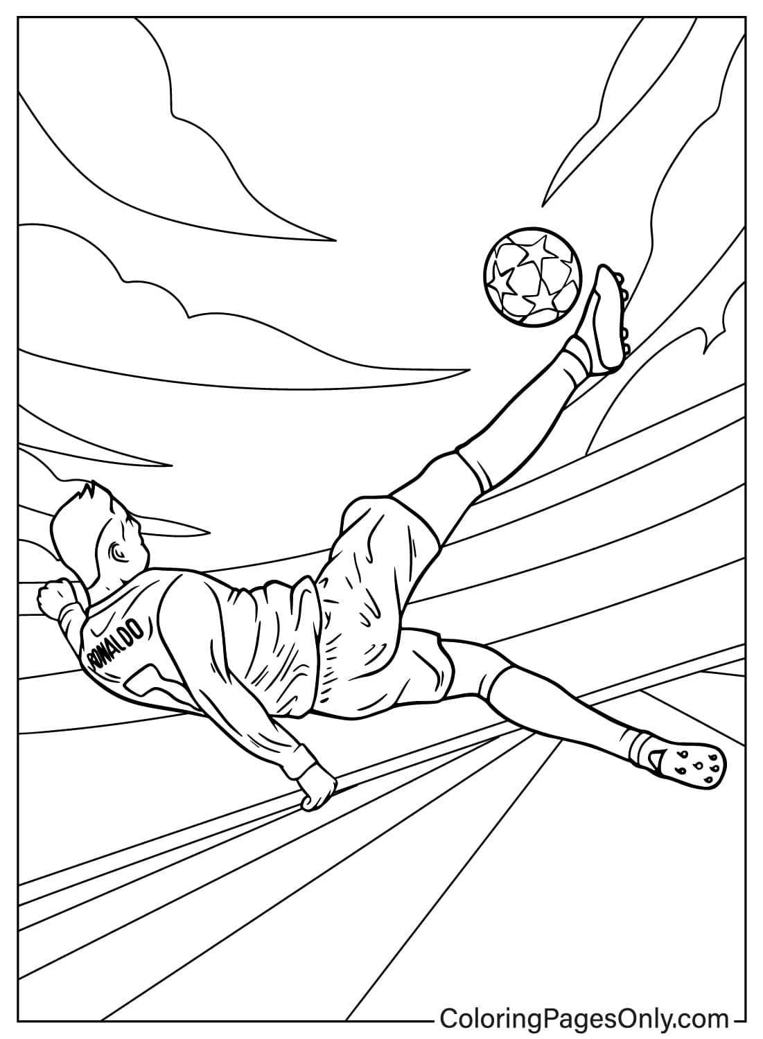 CR7 Coloring Page Free Printable Coloring Pages