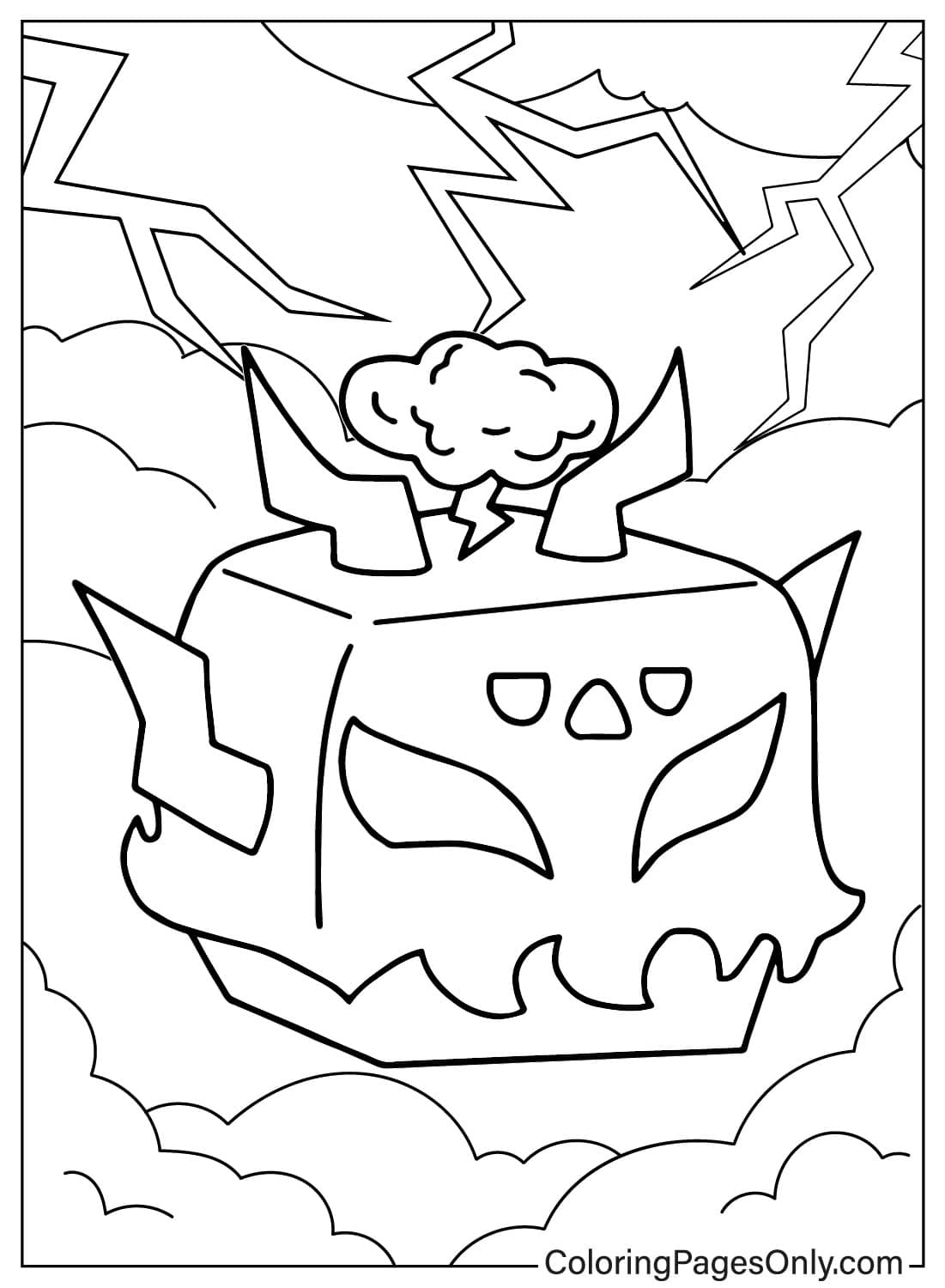 Rumble Blox Fruits Free Printable Coloring Pages