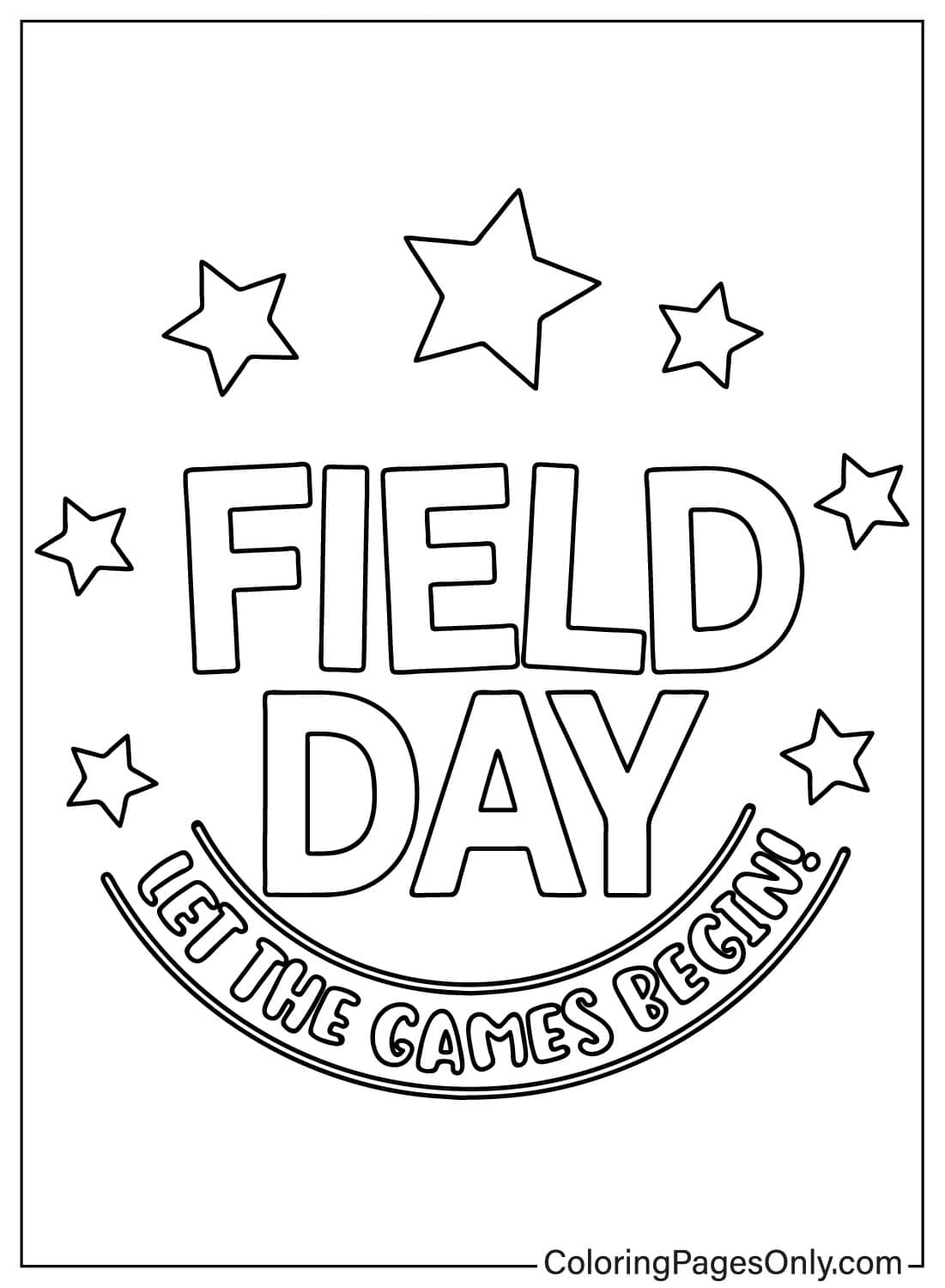 16 Field Day Coloring Pages - ColoringPagesOnly.com