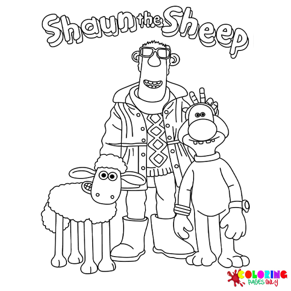 19 Shaun the Sheep Coloring Pages - ColoringPagesOnly.com