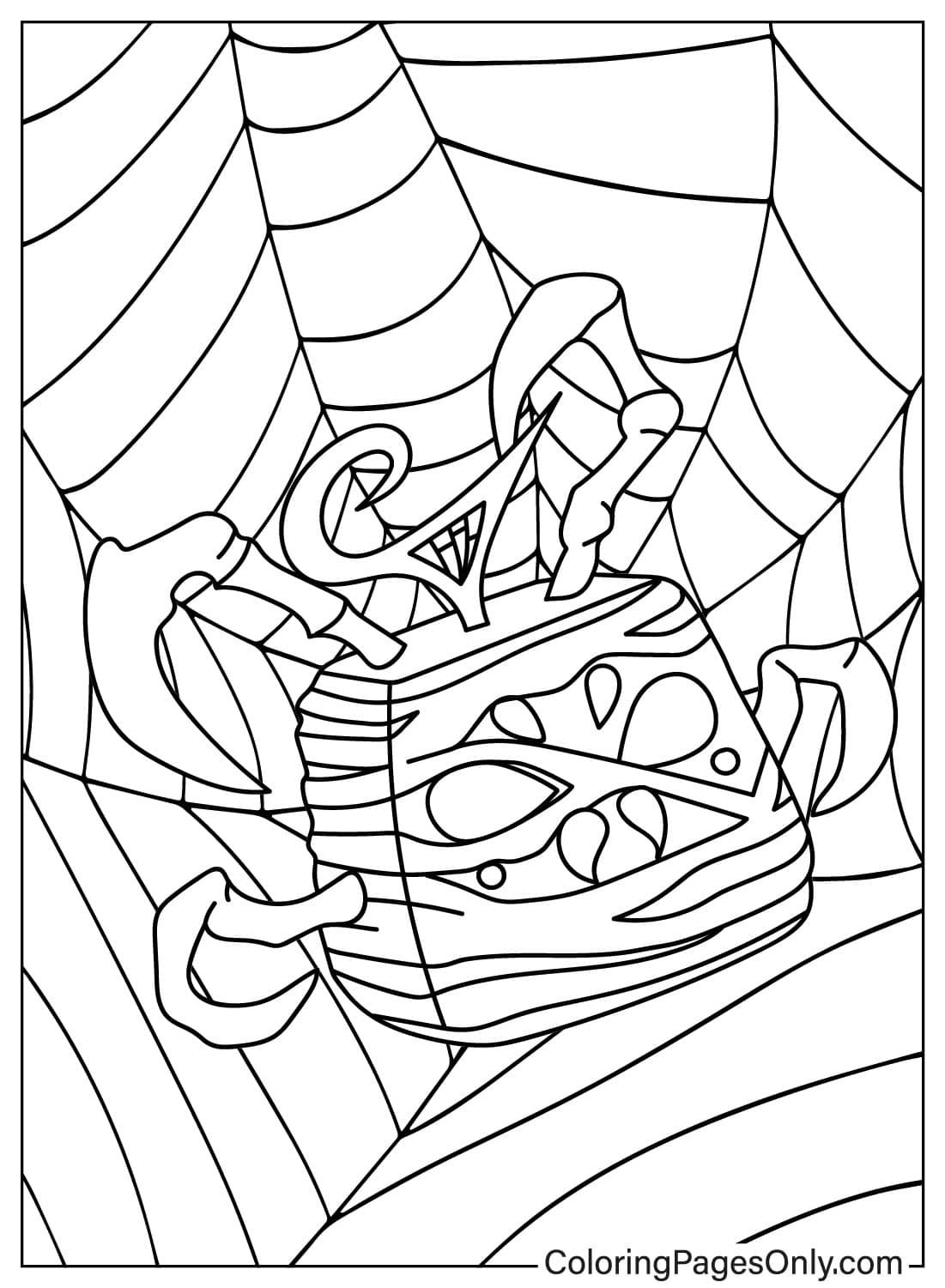 Spider Fruit - Free Printable Coloring Pages