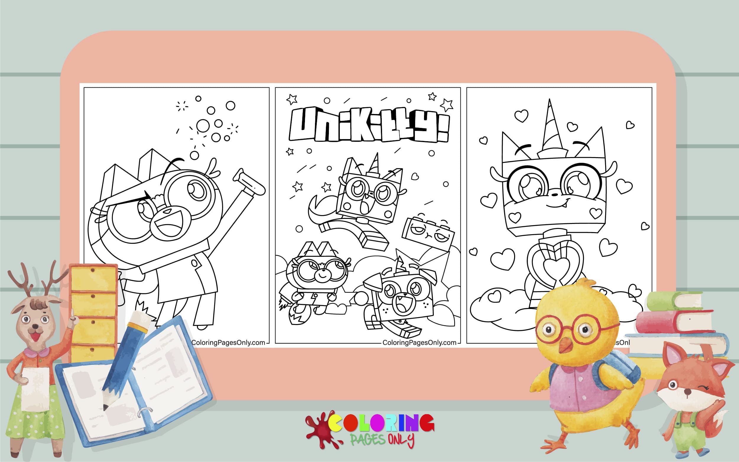 14 Unikitty Coloring Pages - ColoringPagesOnly.com