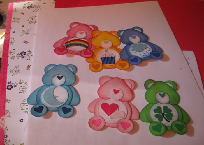 care bears coloring pages craft 1