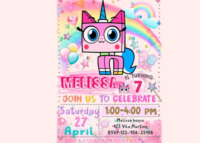 unikitty birthday cards