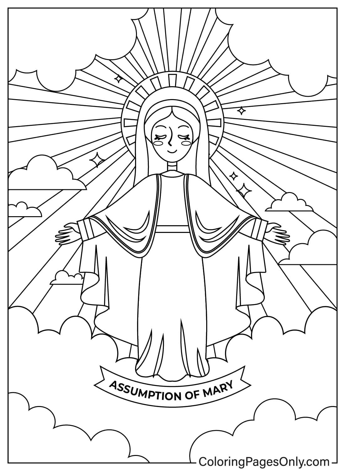 22 Saint Mary Coloring Pages - ColoringPagesOnly.com