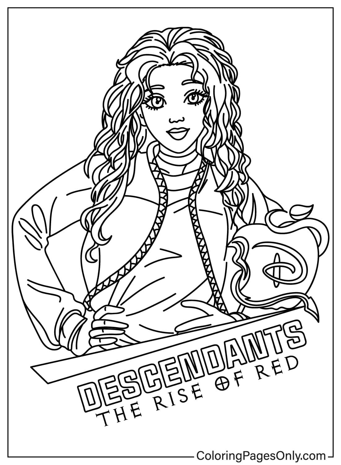 Chloe Charming From Descendants 4 Free Printable Coloring Pages