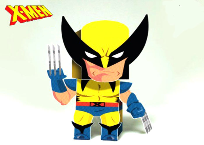 Creating A 3D Paper Toy From Wolverine coloring pages