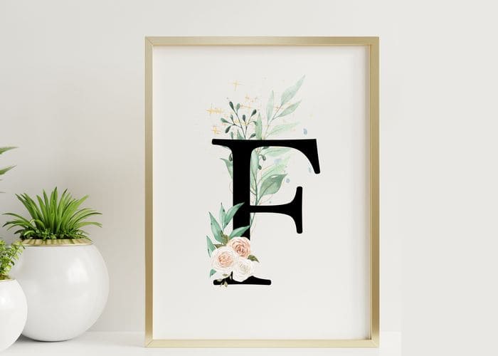 Letter F and Creating Alphabet Wall Art