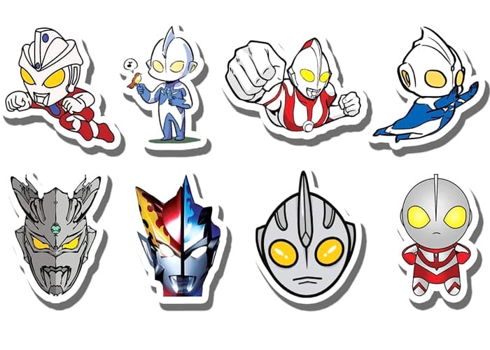 Using Ultraman Coloring and Creating Ultraman Stickers 