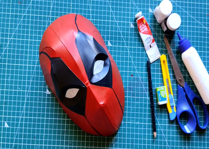 Creating A Mask From Deadpool coloring pages