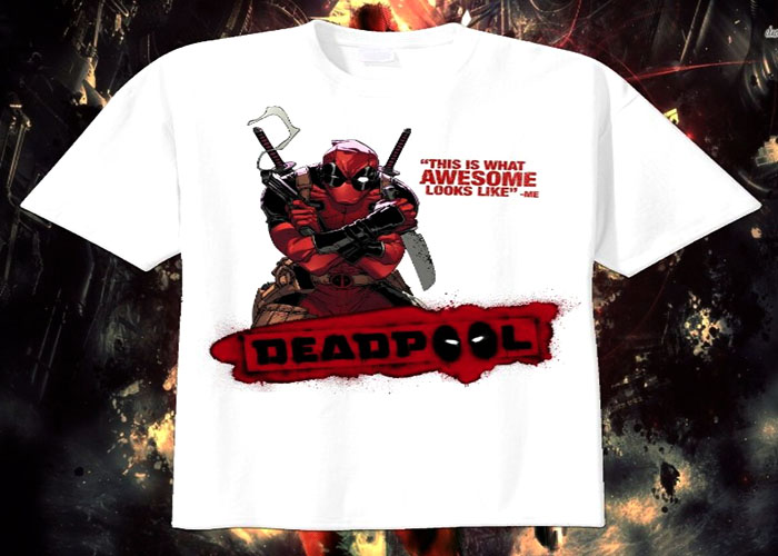 Designing A T-shirt from Deadpool coloring pages