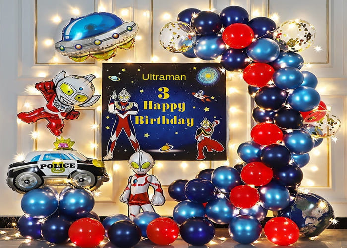 Ultraman Coloring Pages and Decorating Birthday 