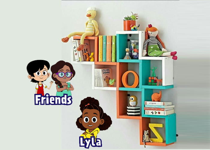 Decorating Bookshelves with Lyla In the Loop Coloring Pages