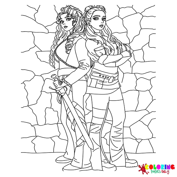 Descendants Coloring Pages