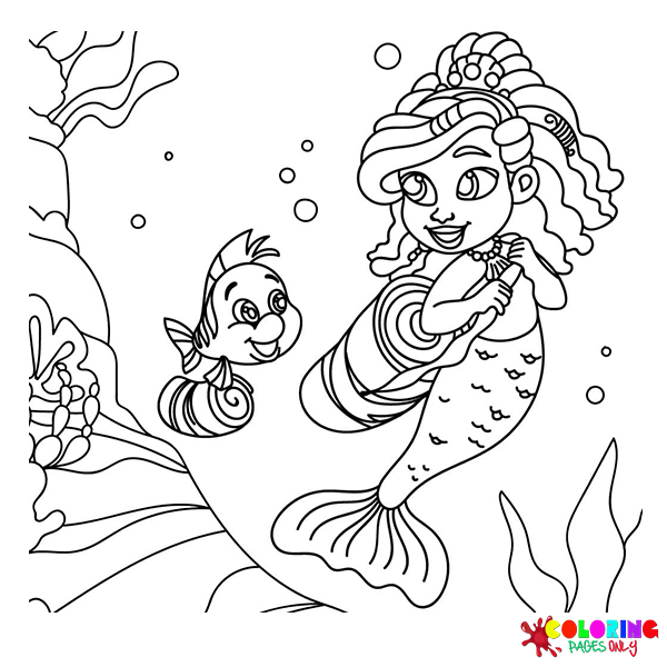 Disney Junior's Ariel Coloring Pages