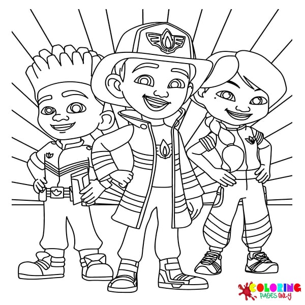 Firebuds Coloring Pages