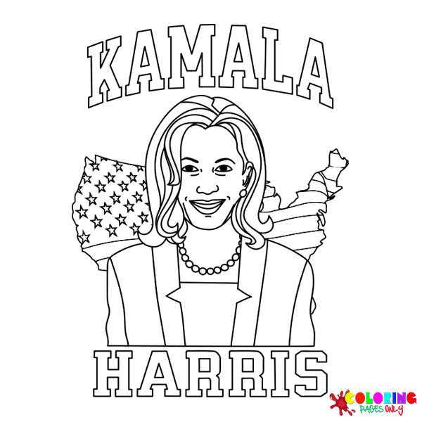 Kamala Harris Coloring Pages