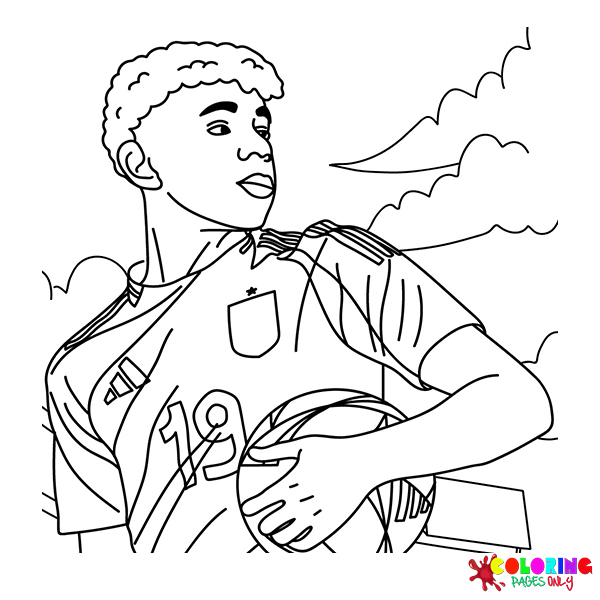 Lamine Yamal Coloring Pages