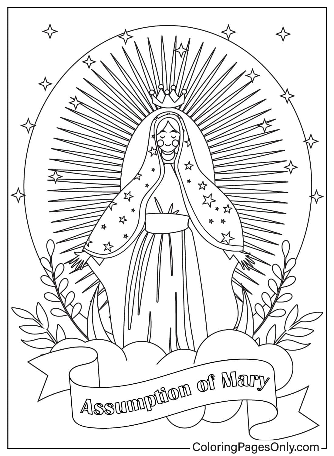 Maria Mother - Free Printable Coloring Pages