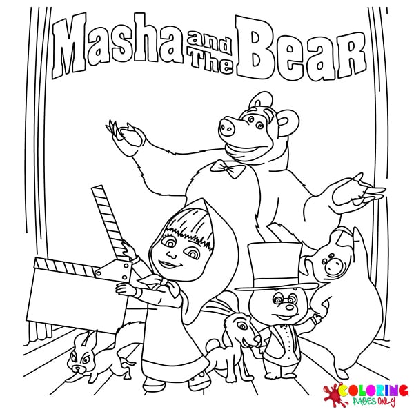 Masha and The Bear Coloring Pages